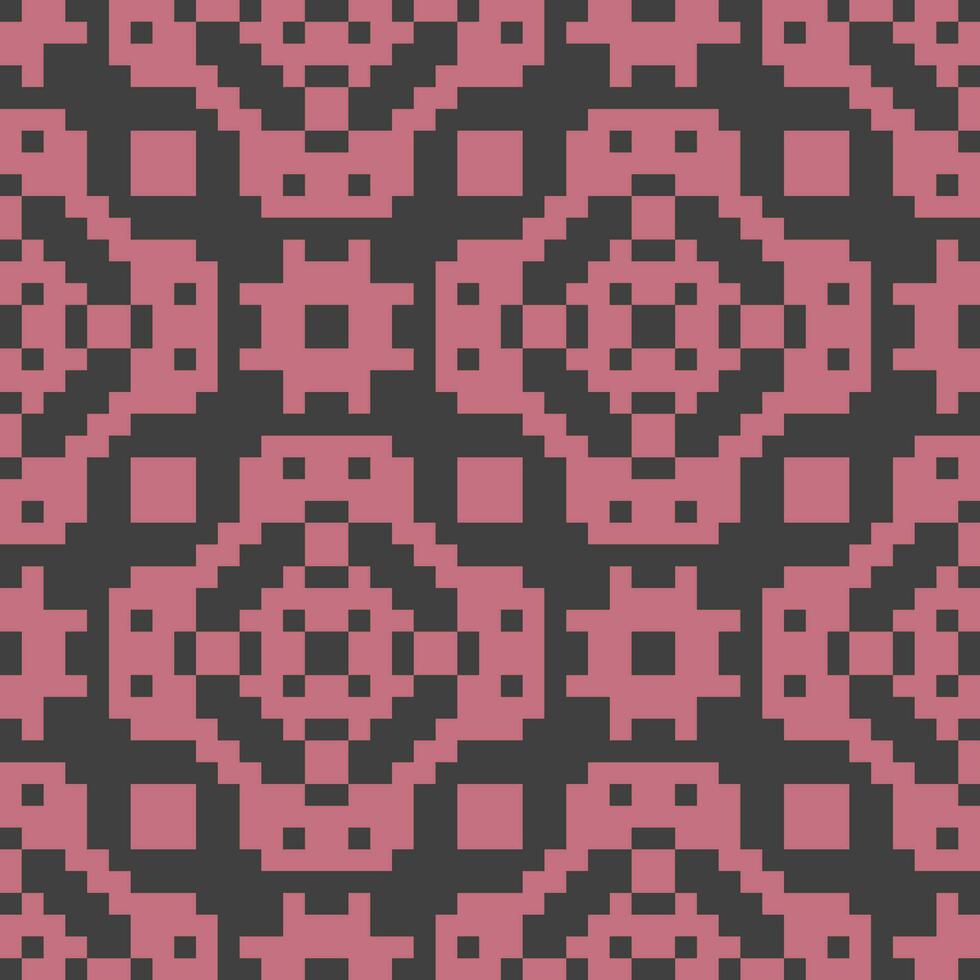 a pixel pattern in pink and black vector