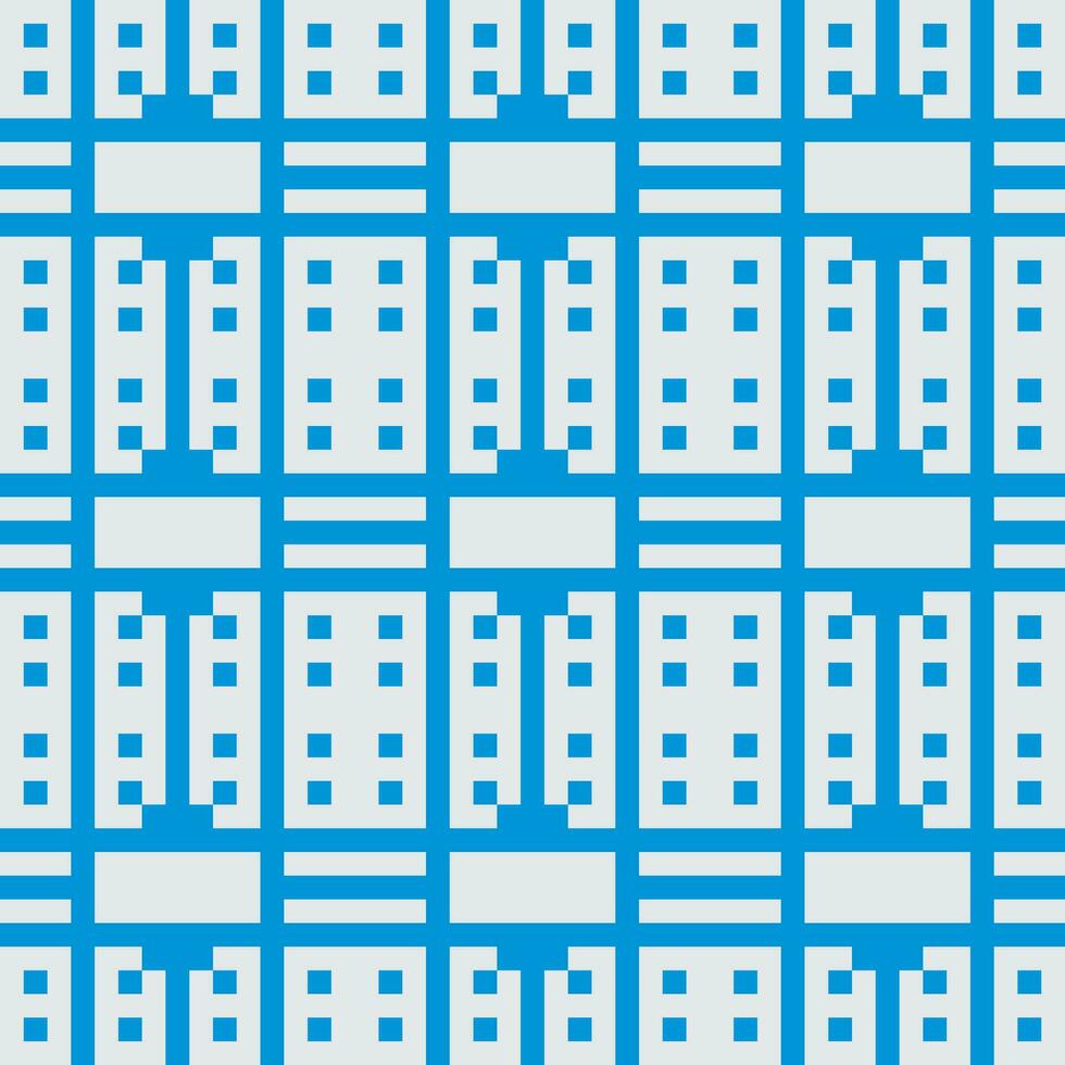 a blue and white pattern with squares vector