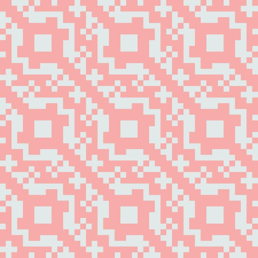 a pink and white pixel pattern vector