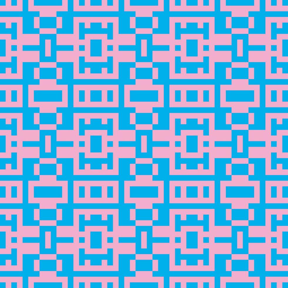 a blue and pink pattern with squares vector