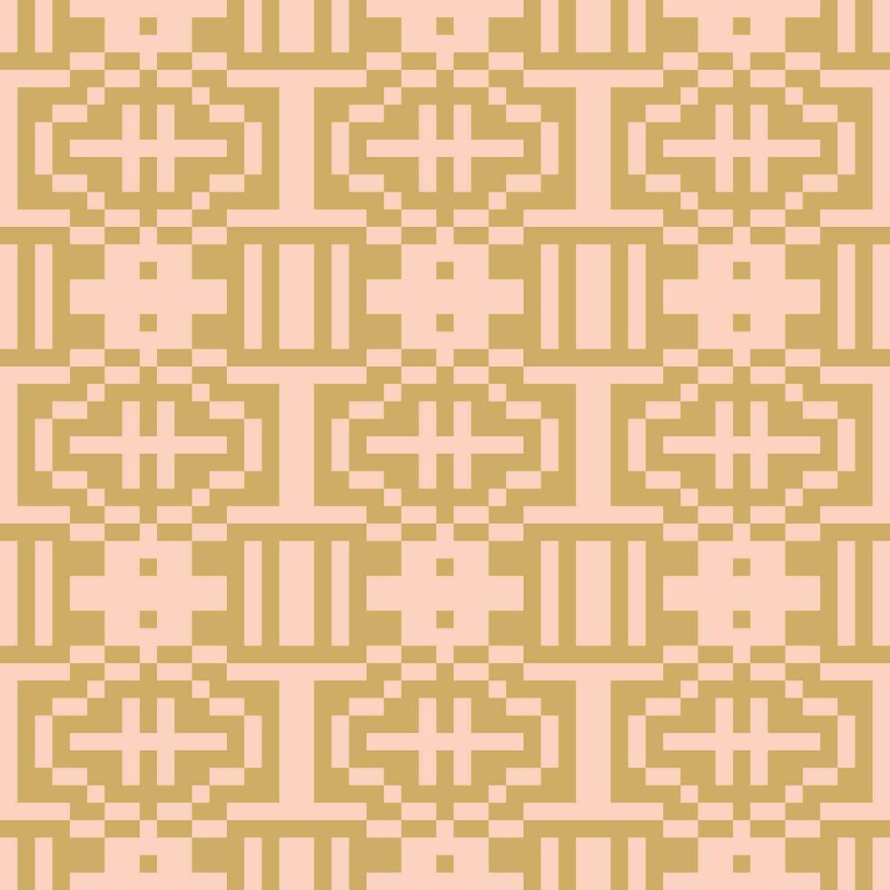 a pink and beige geometric pattern vector