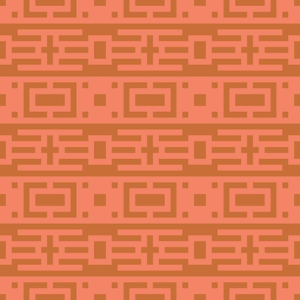 an orange and brown geometric pattern vector