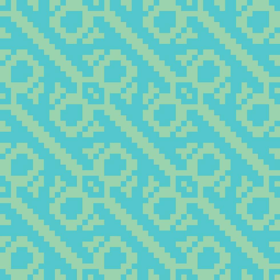 a blue and green pattern with a cross on it vector