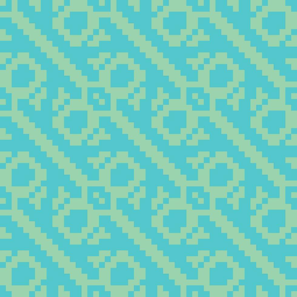 a blue and green pattern with a cross on it vector