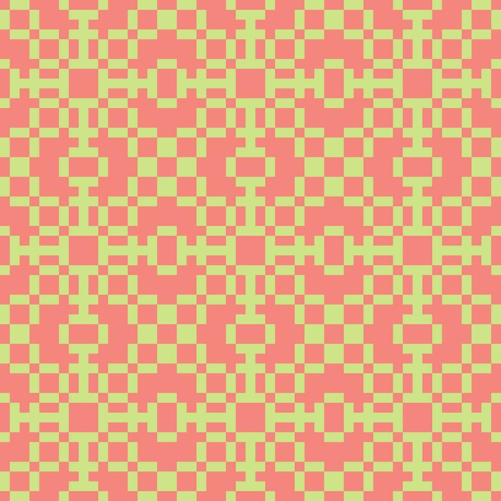 a pink and green pattern with squares vector