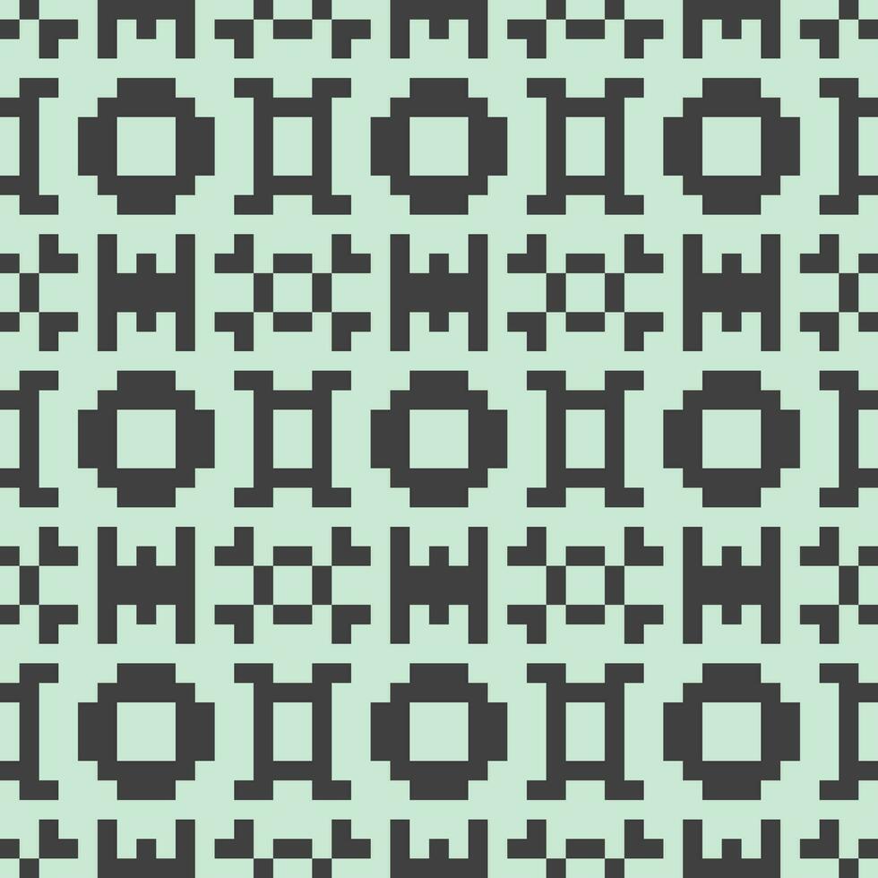 a pixelated pattern with squares and circles vector