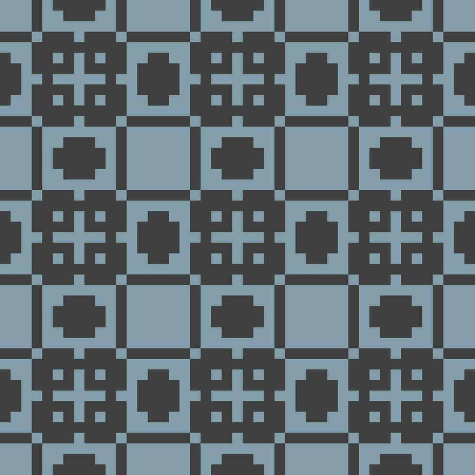 a blue and black pattern with squares vector