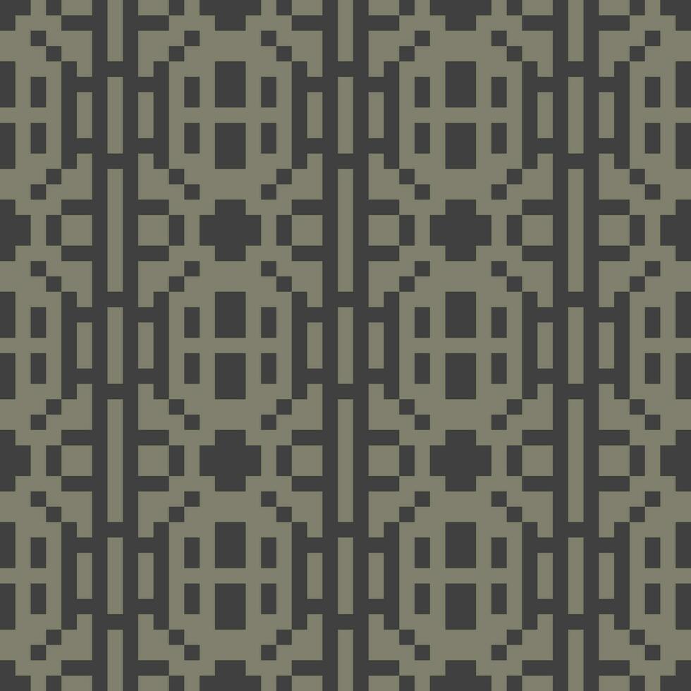 a pixel art pattern in black and gray vector