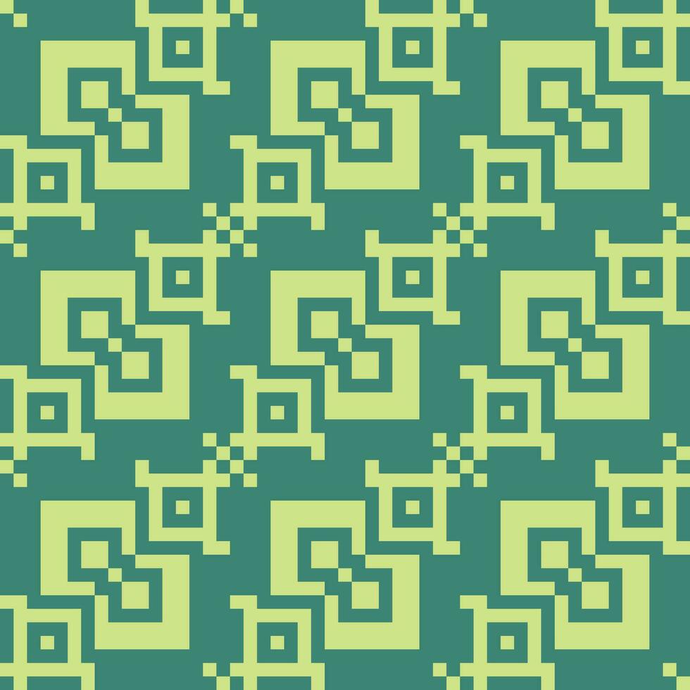 a green and yellow geometric pattern vector