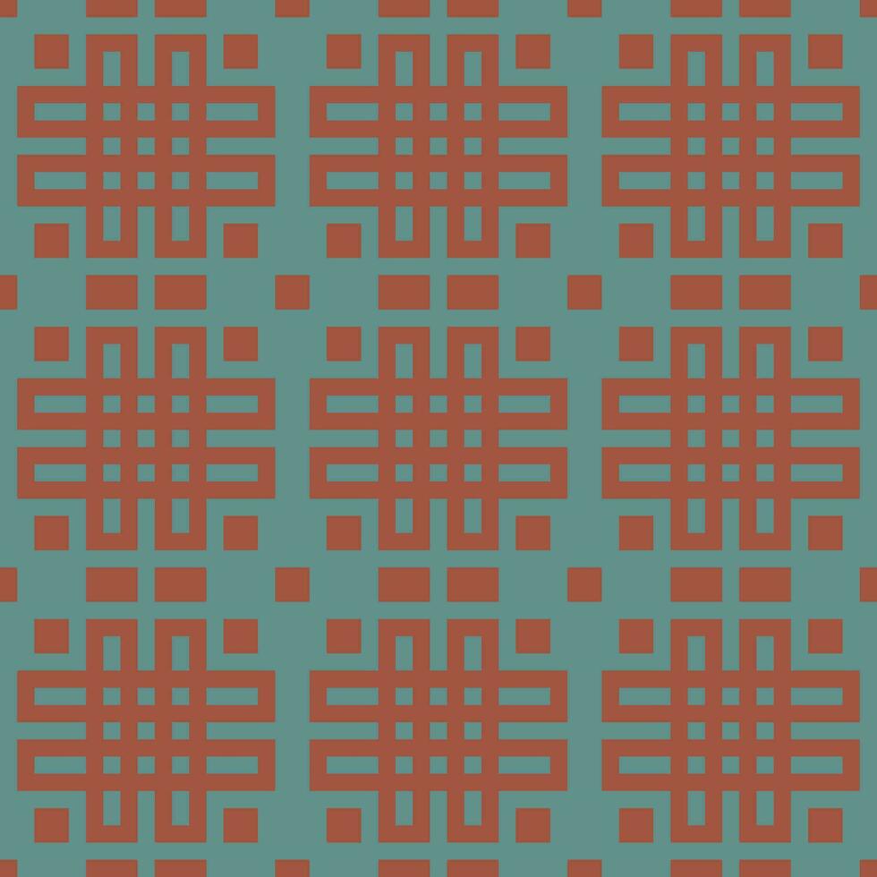a blue and orange geometric pattern vector