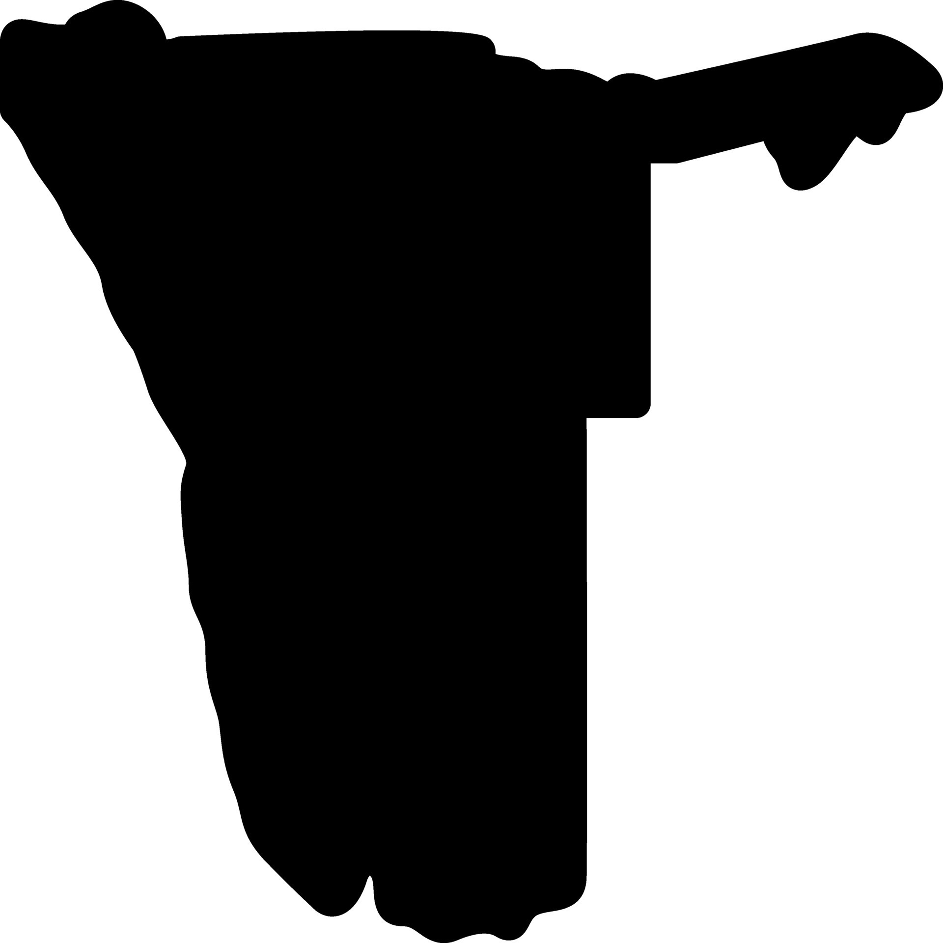 solid icon for namibia 32995242 Vector Art at Vecteezy