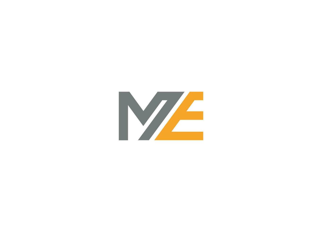 ME modern logo design vector icon template with white background