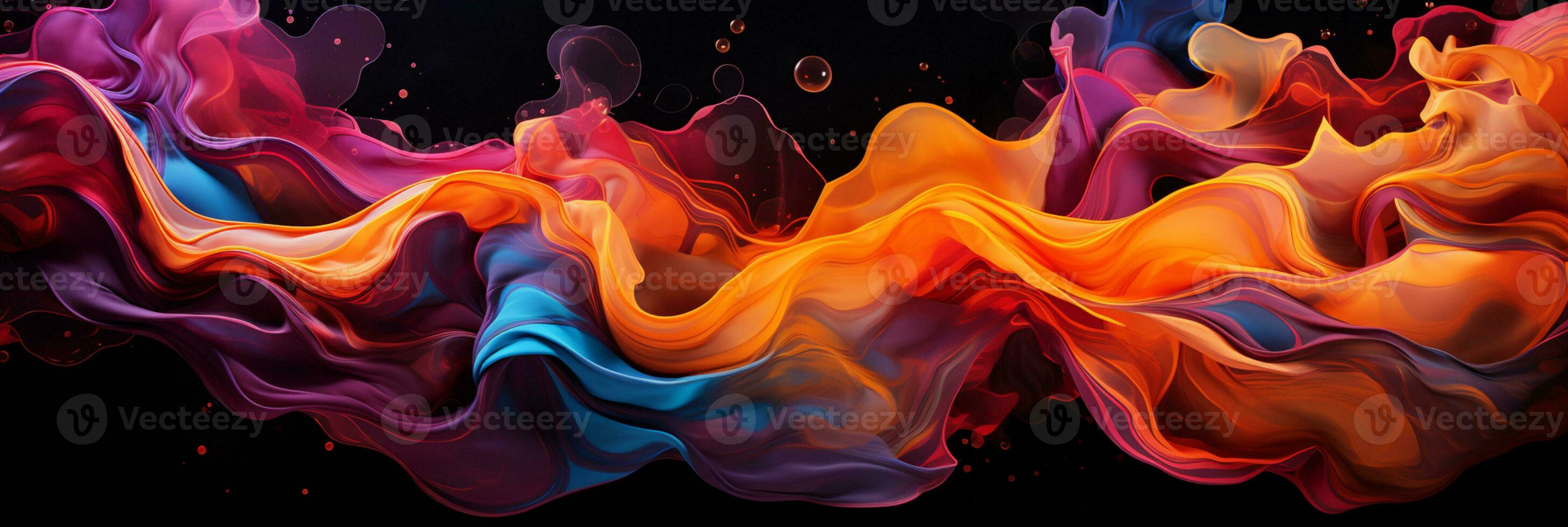 Abstract colorful Graphic motion on background, creative waves of gradient color smoke and liquid, AI Generative photo