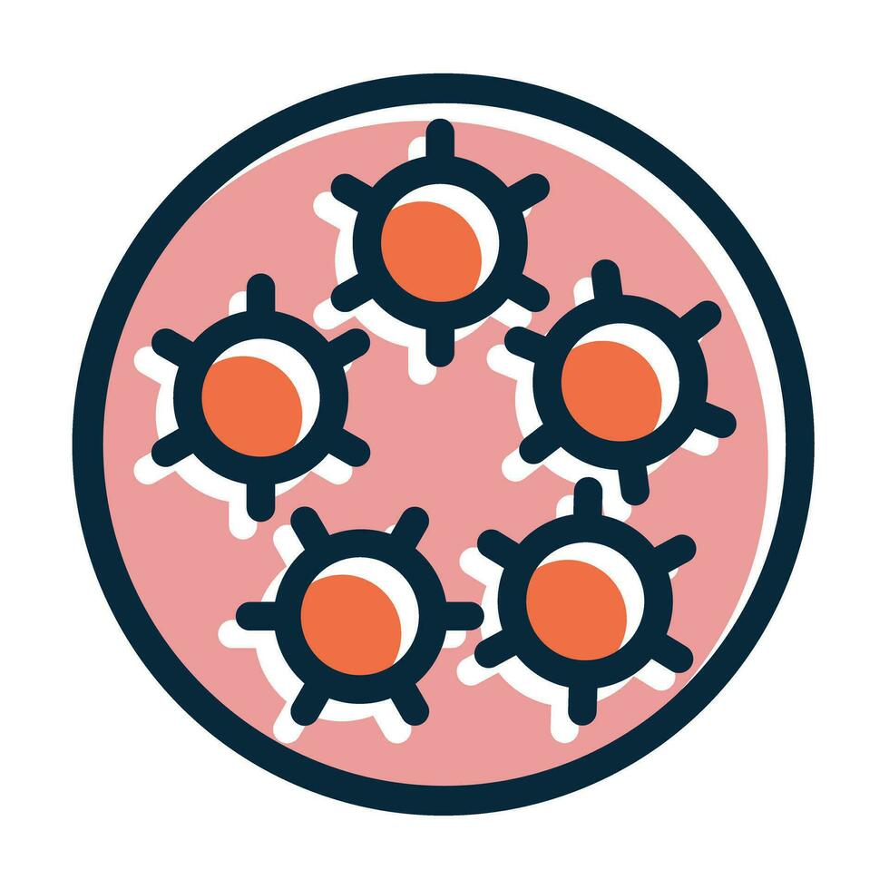 HPV Vector Thick Line Filled Dark Colors Icons For Personal And Commercial Use.