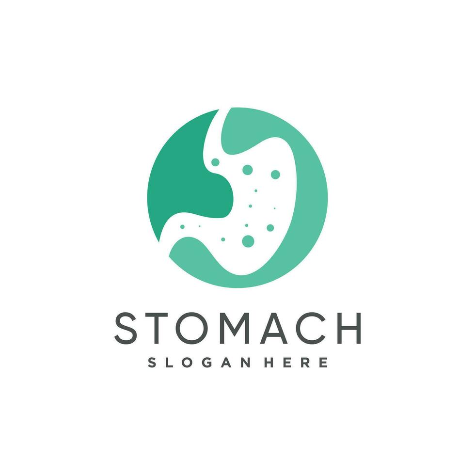 Stomach design element icon vector with creative modern concept