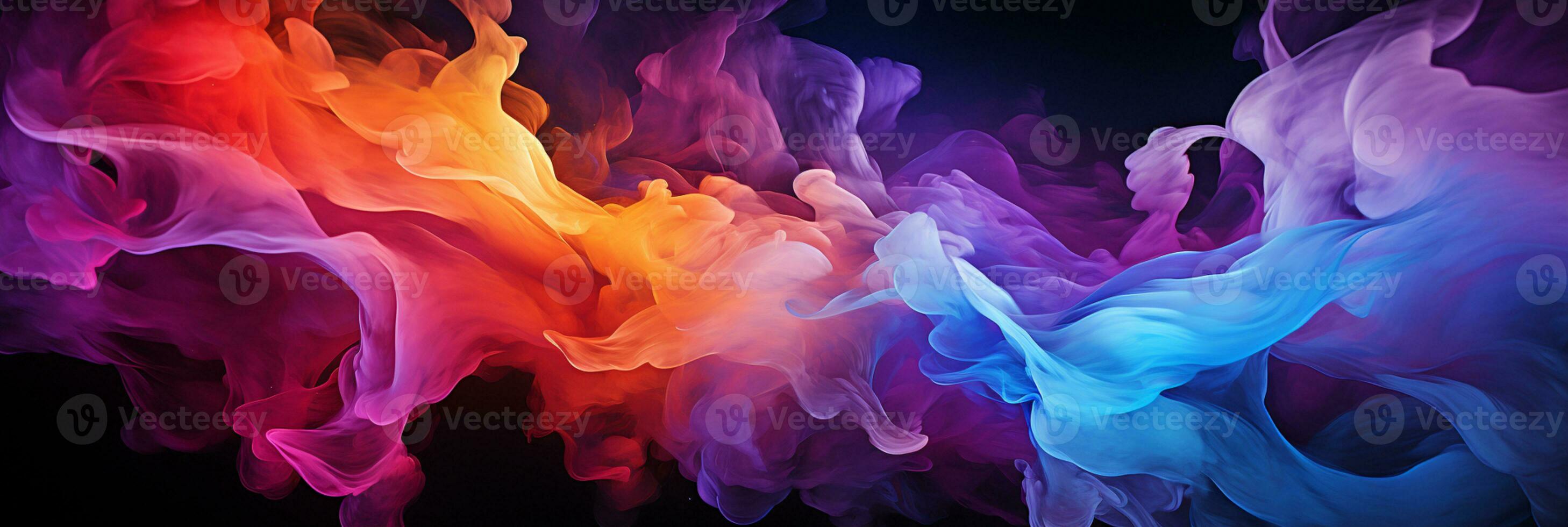 Abstract colorful Graphic motion on background, creative waves of gradient color smoke and liquid, AI Generative photo