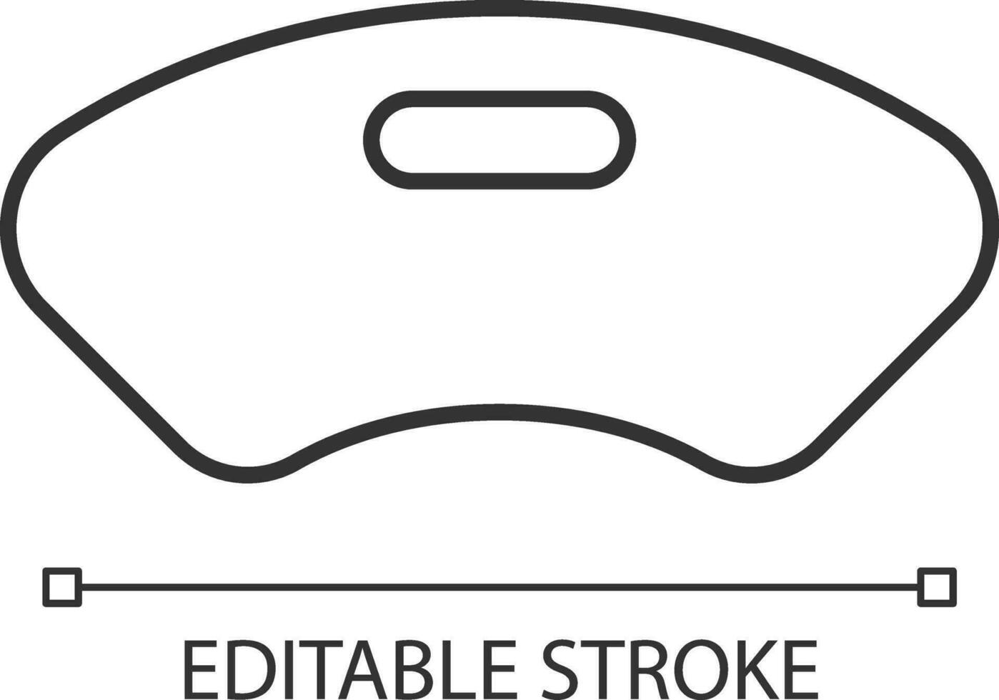 2D pixel perfect editable black medical equipment icon, isolated vector, thin line illustration. vector