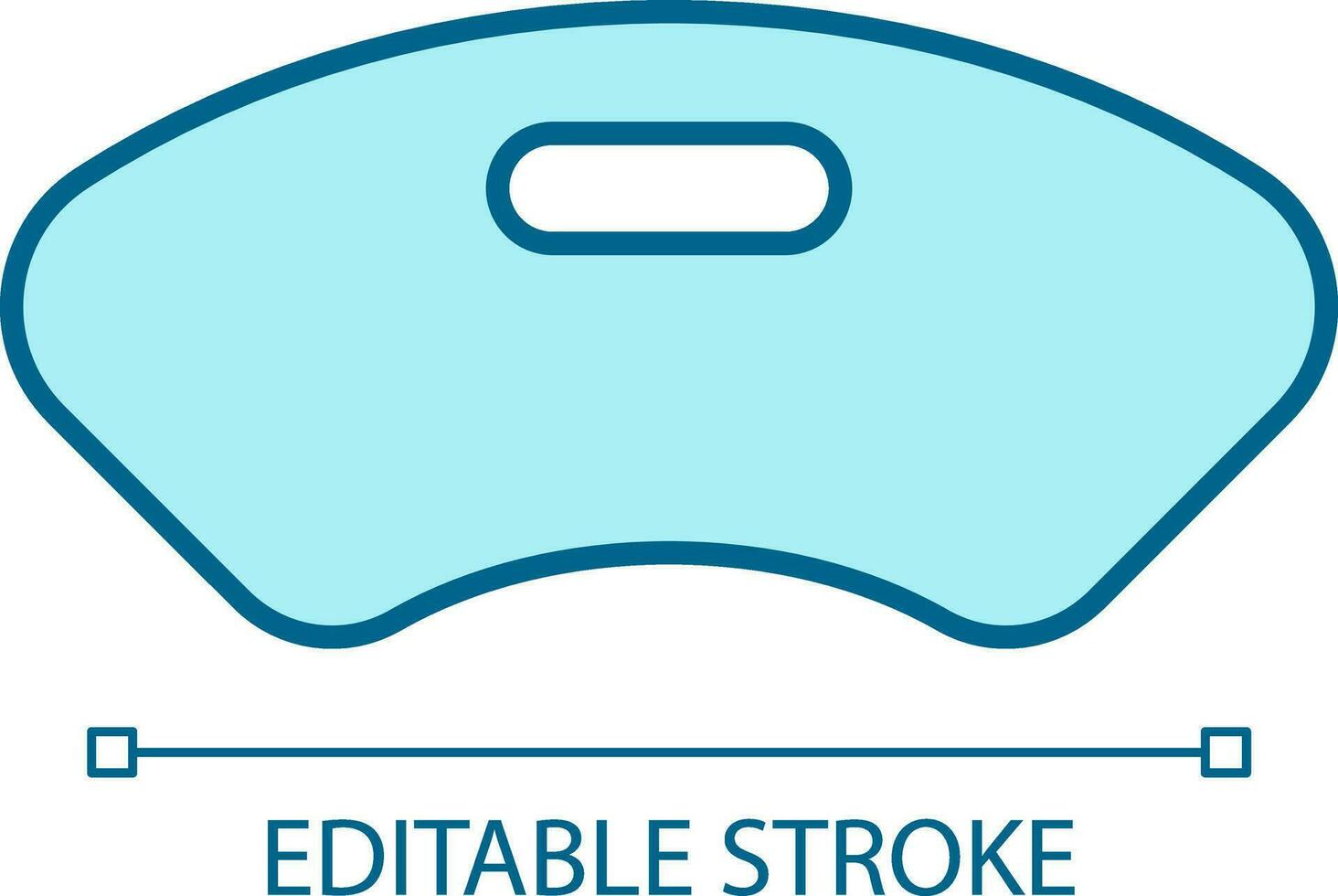 2D pixel perfect editable blue medical equipment icon, isolated monochromatic vector, thin line illustration. vector