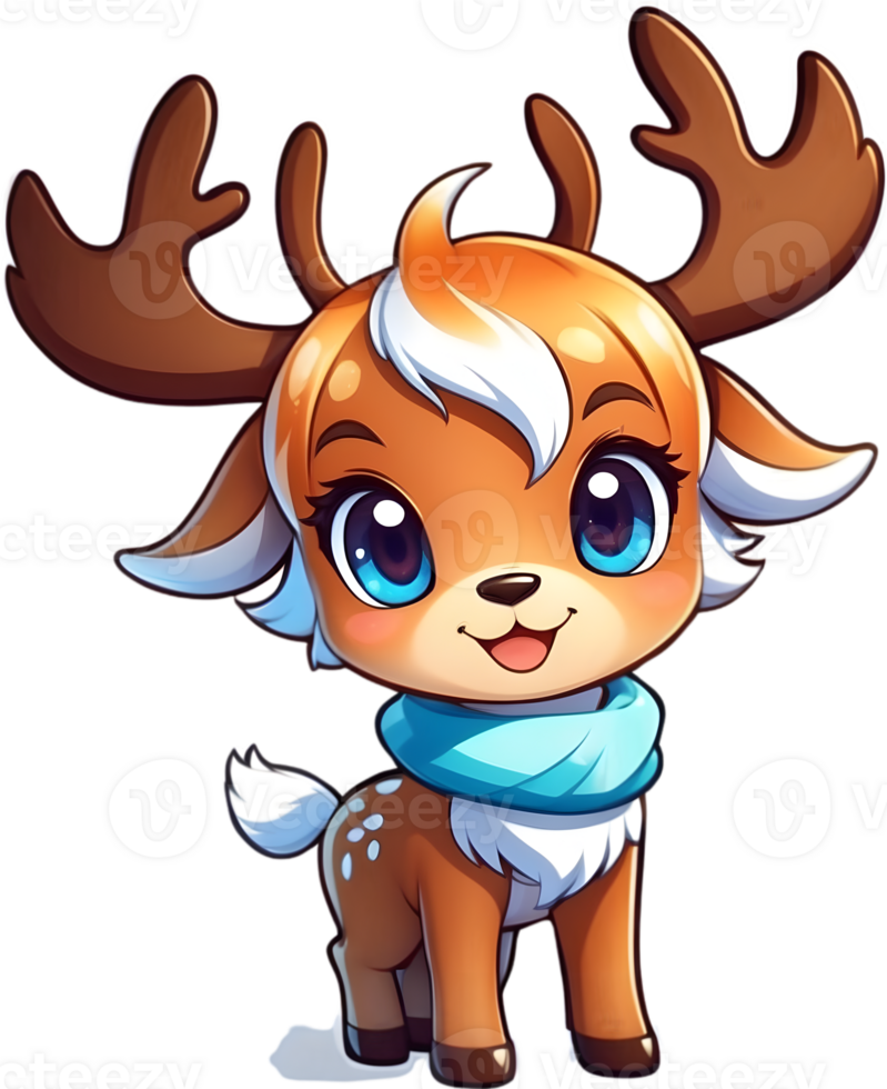 Reindeer antlers, Santa  reindeer, Christmas reindeer ai generative png