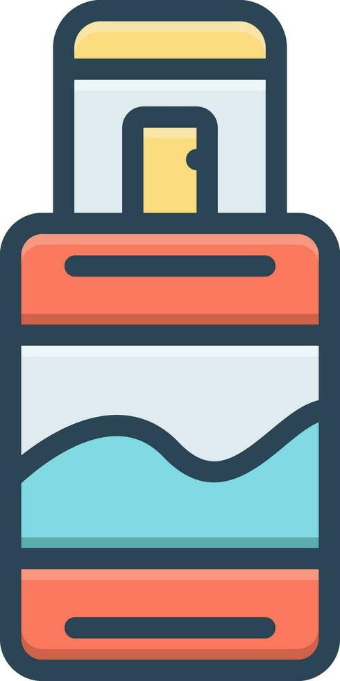 color icon for edt vector