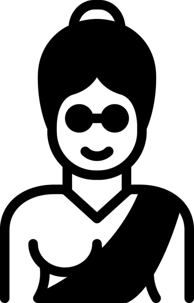 solid icon for elder vector