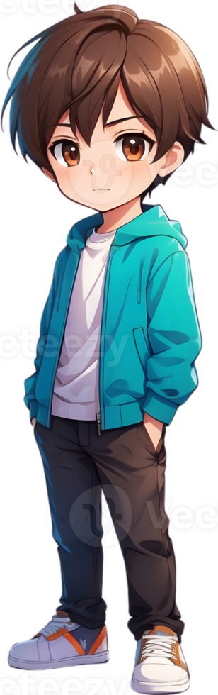 Anime Character Boy PNG Transparent, Anime Boy Character Blue Eyes