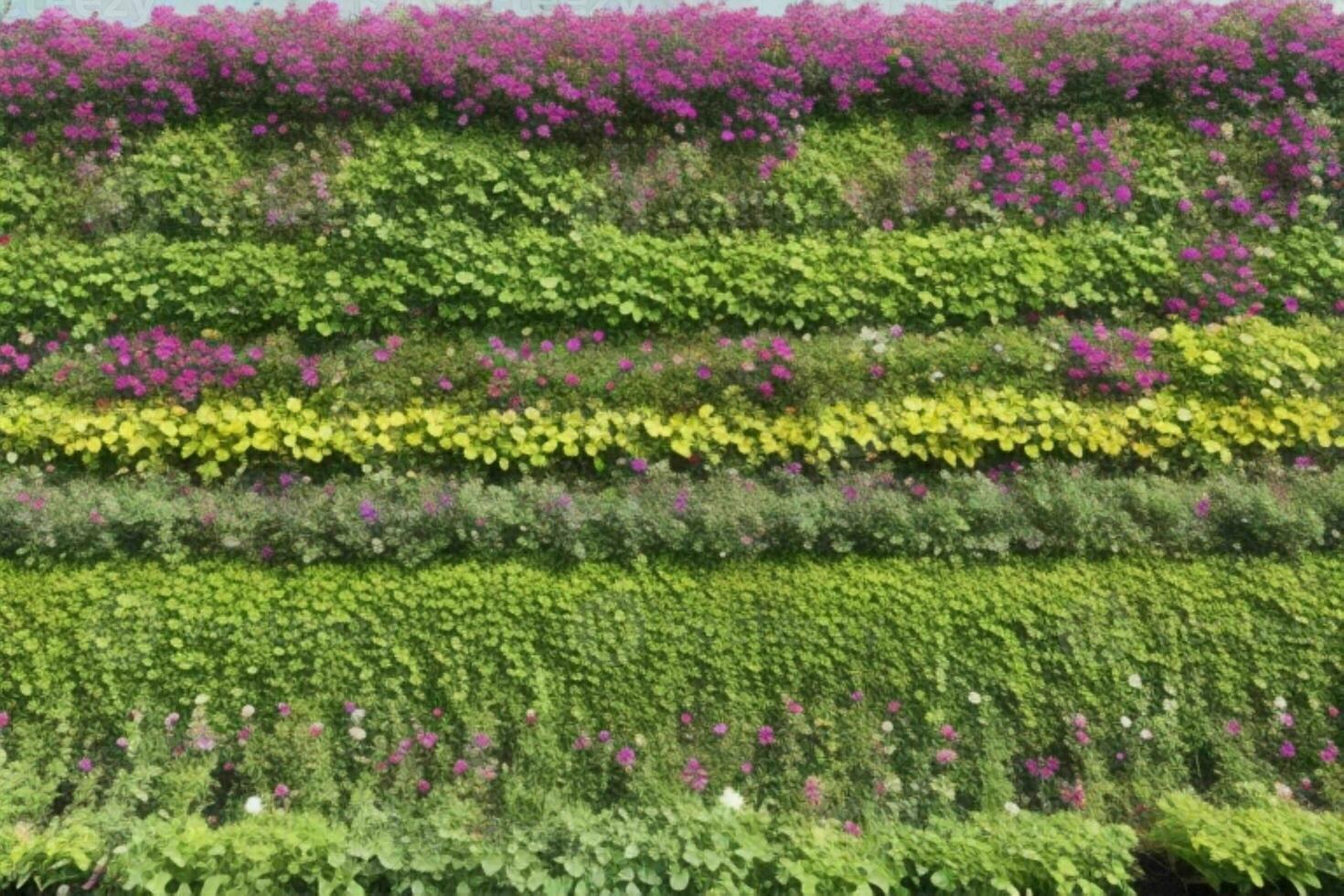 Vertical garden wall. background. AI Generative Pro Photo