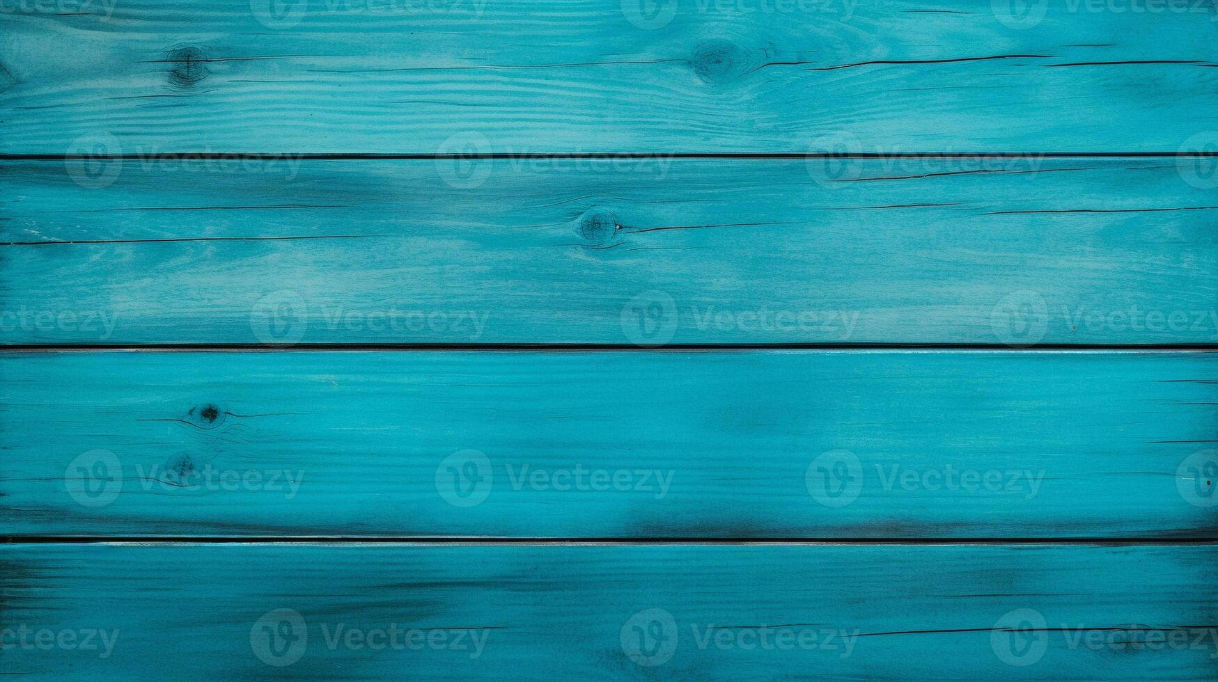 wood background. blank turquoise color wall with space for graphic design element. generative AI photo