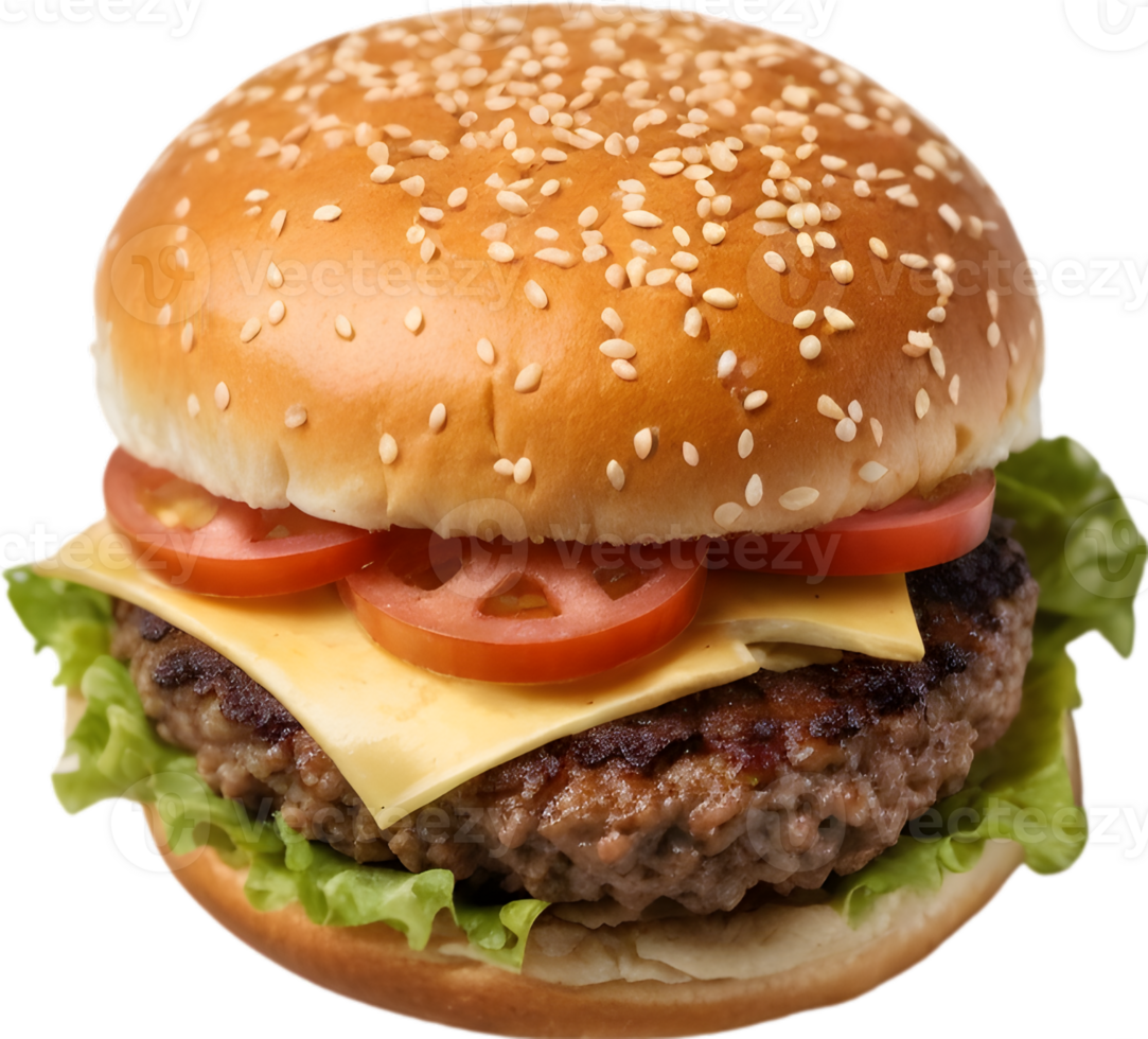 Cheeseburger, Veggie burger, Bacon burger, BBQ burger, ai generative