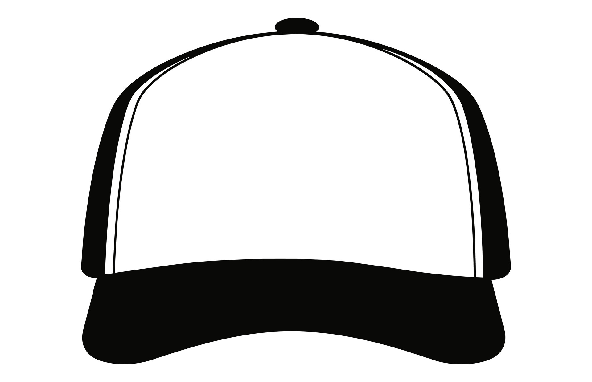 Trucker Hat, Mesh Cap template illustration, Blank black Trucker Hat Trucker Hat, Mesh Cap template illustration, Blank black Trucker Hat