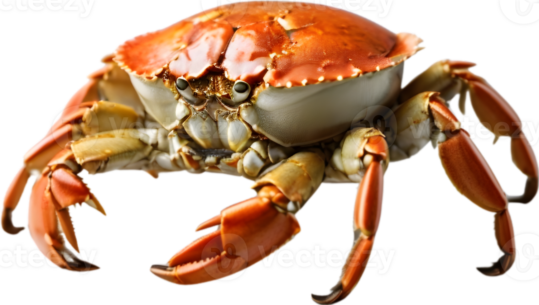 Blue crab, King crab, Snow crab, ai generative png