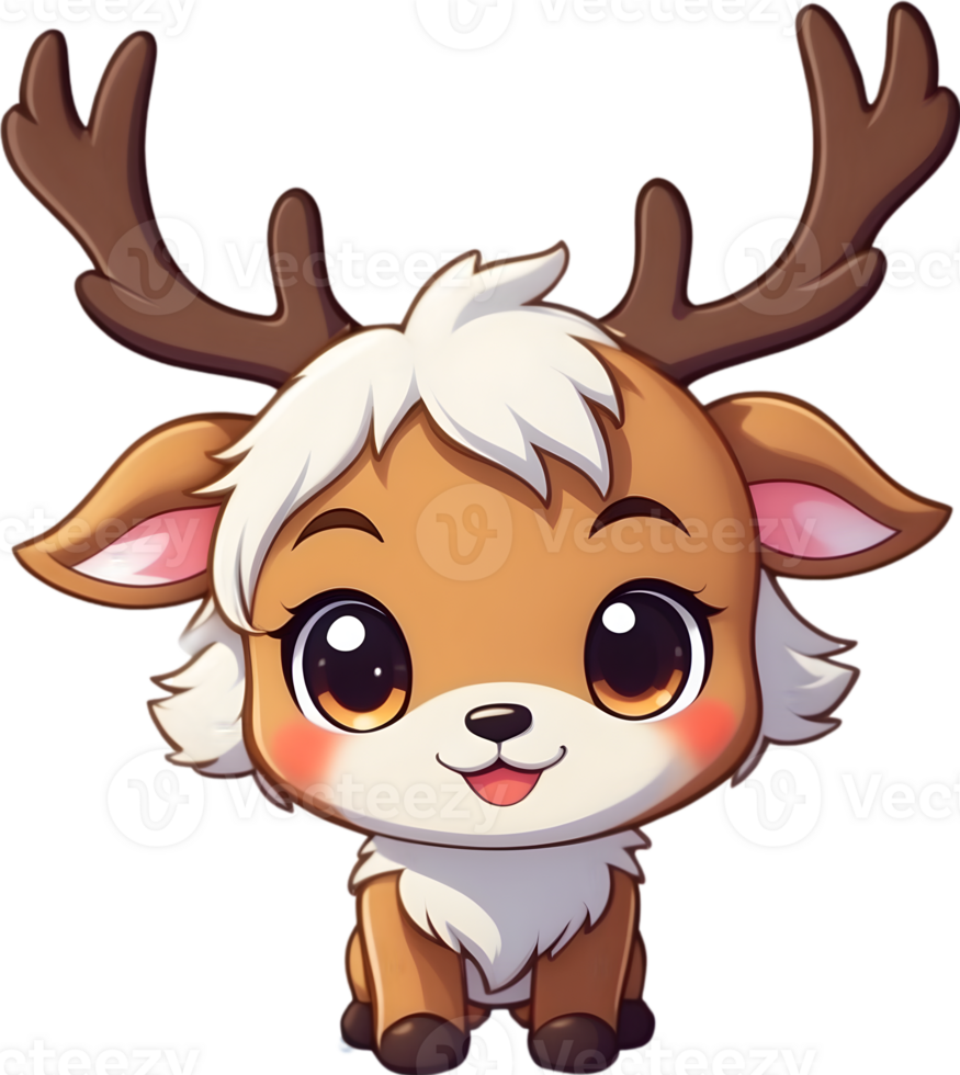 Reindeer antlers, Santa  reindeer, Christmas reindeer ai generative png