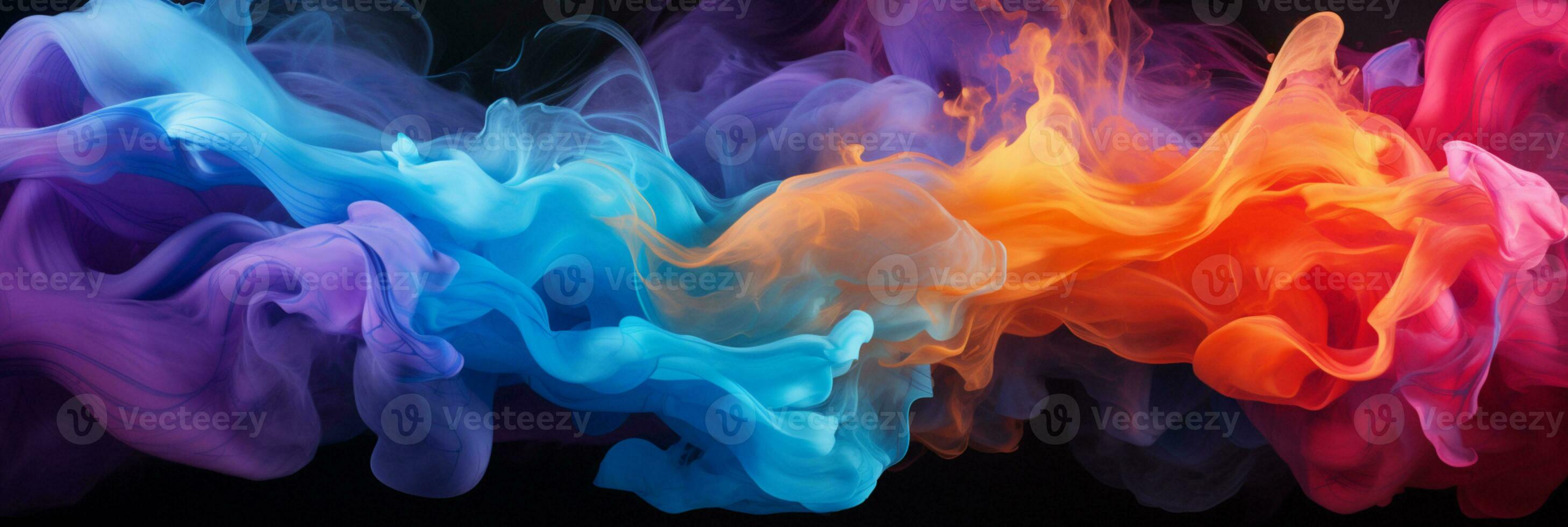 Abstract colorful Graphic motion on background, creative waves of gradient color smoke and liquid, AI Generative photo
