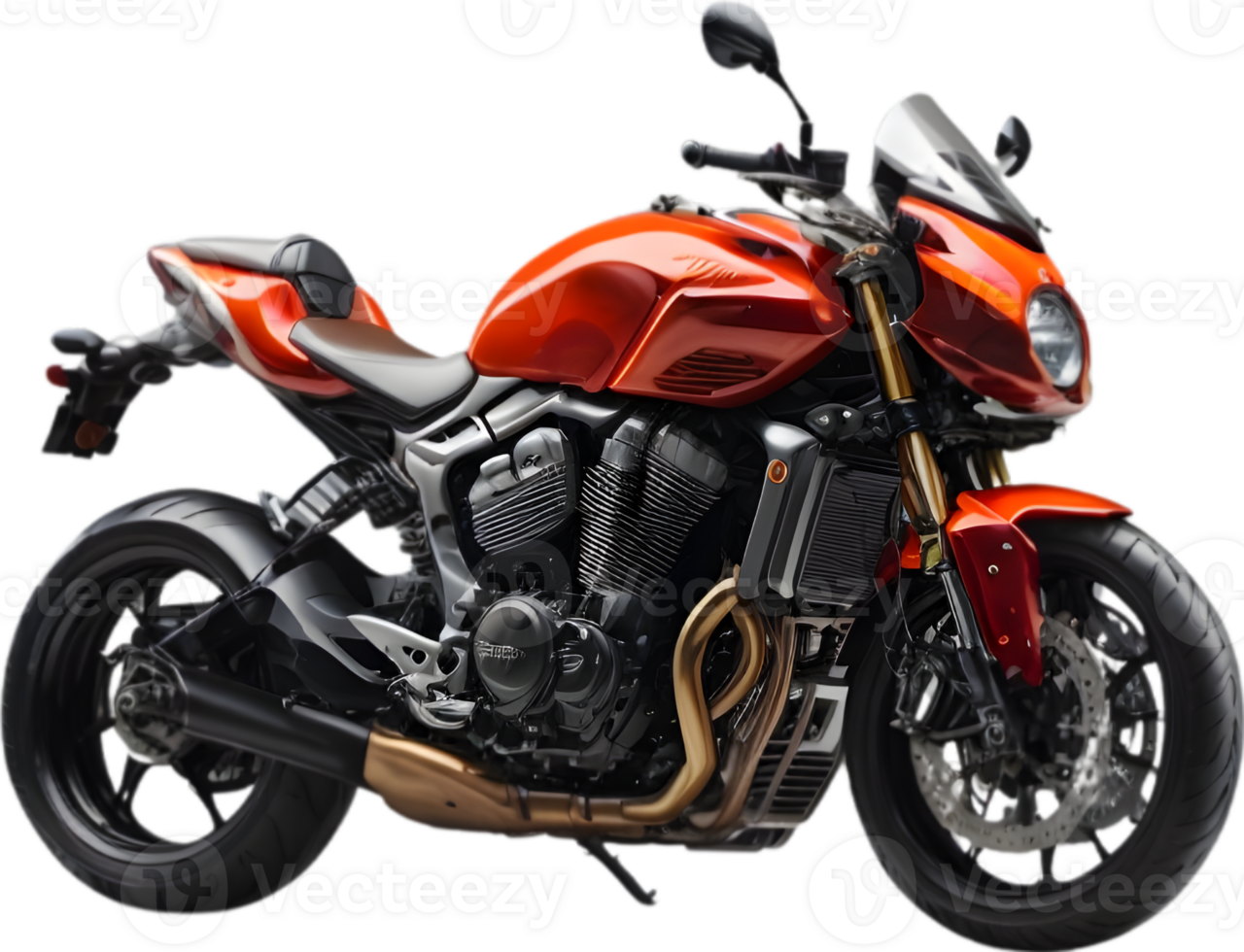 Motorcycle, Chopper ai generative png