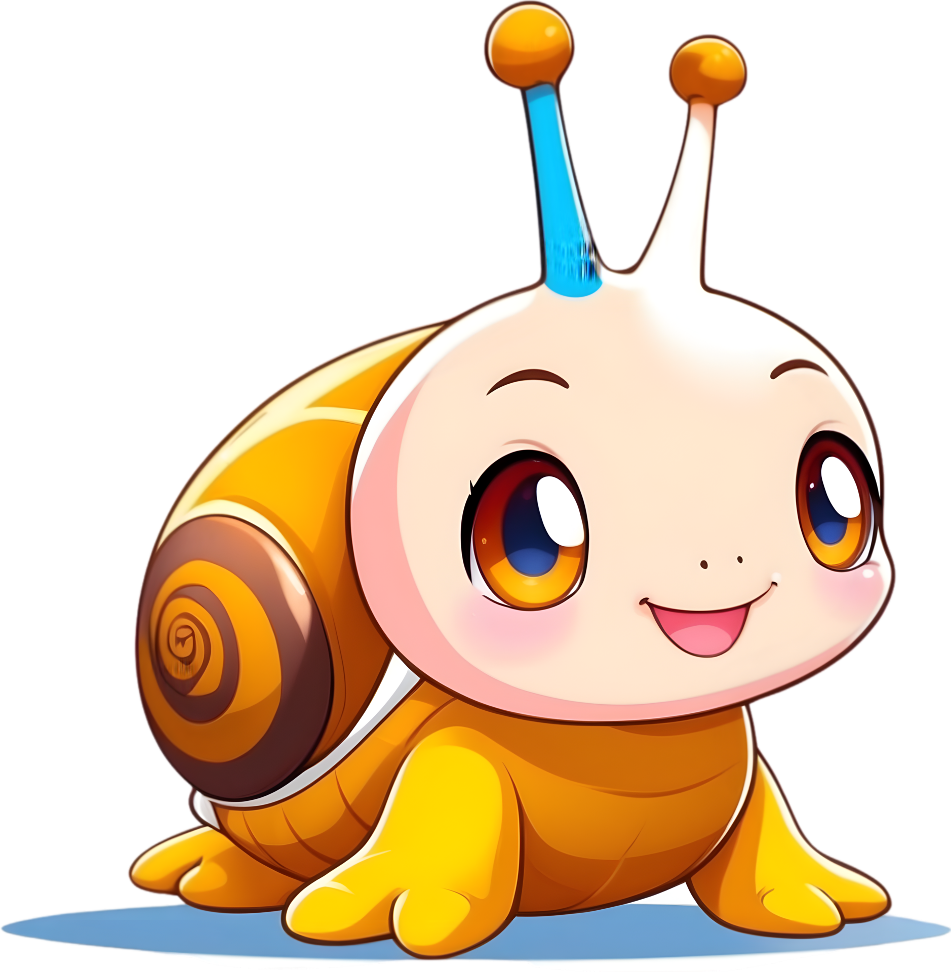 Garden snail, Land snail, Snail shell, Snail slime, ai generative