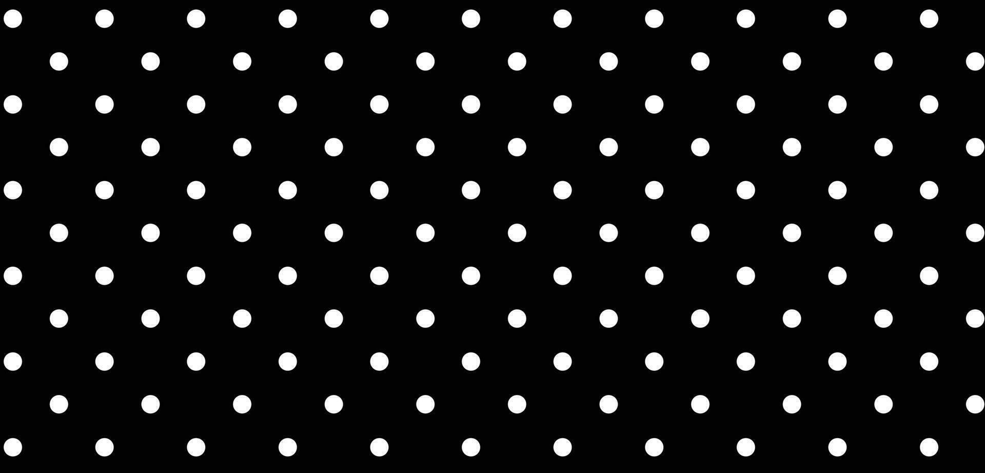 Black and white polkadot background vector