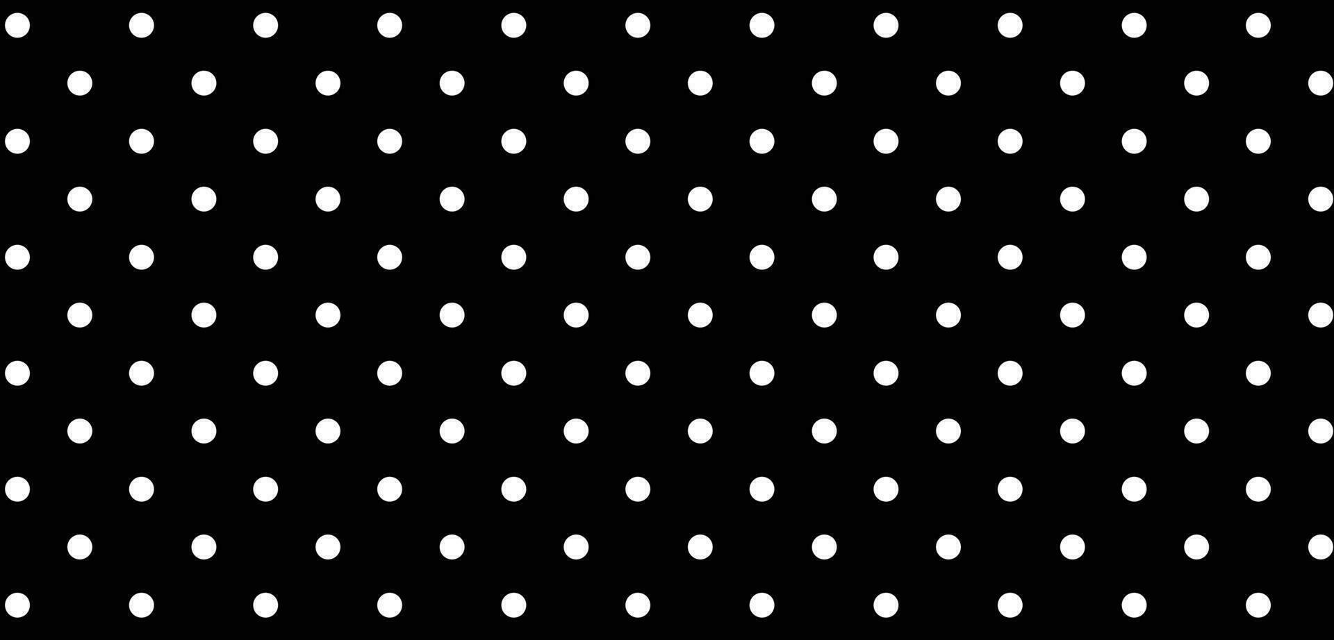 Black and white polkadot background vector