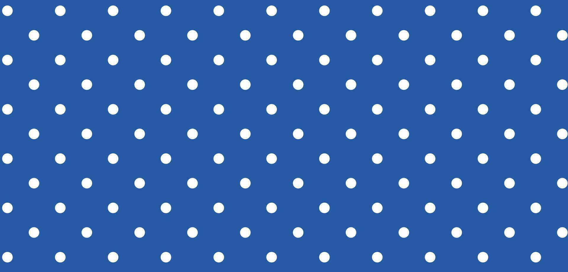 Polkadot background with color blue and white vector
