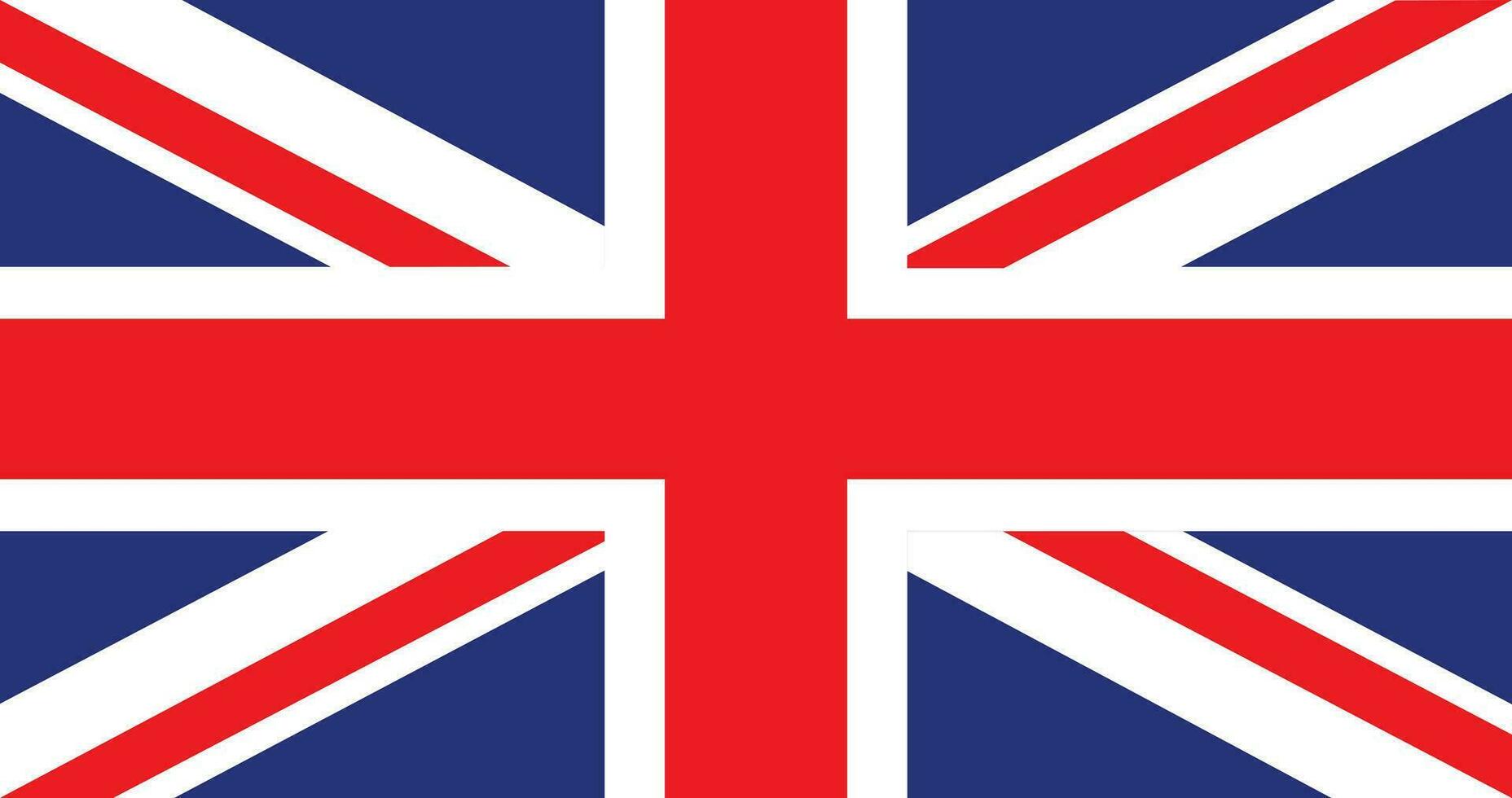 plano ilustración de unido Reino bandera. unido Reino bandera diseño. Reino Unido bandera. vector