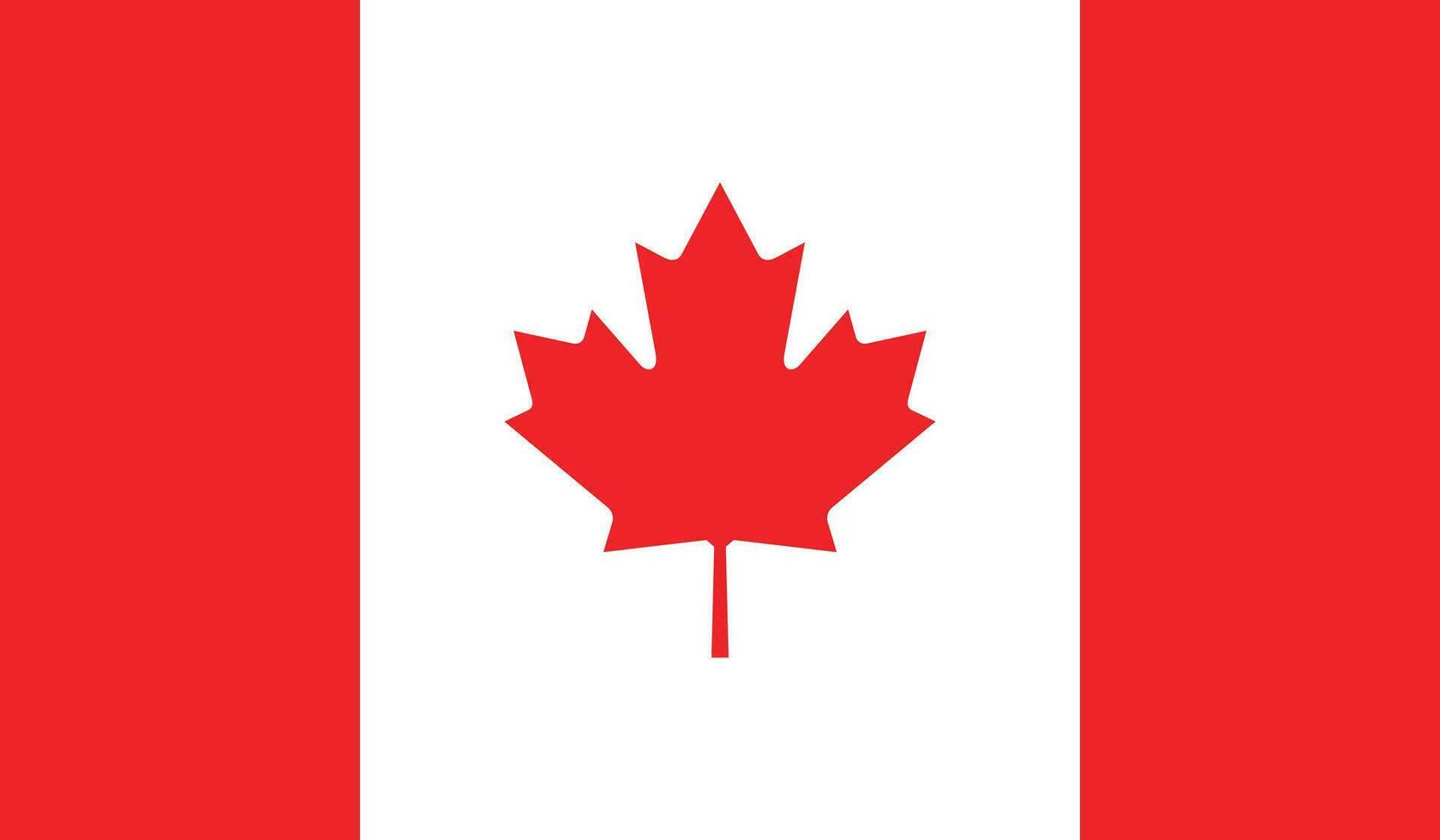 plano ilustración de Canadá bandera. Canadá bandera diseño. vector