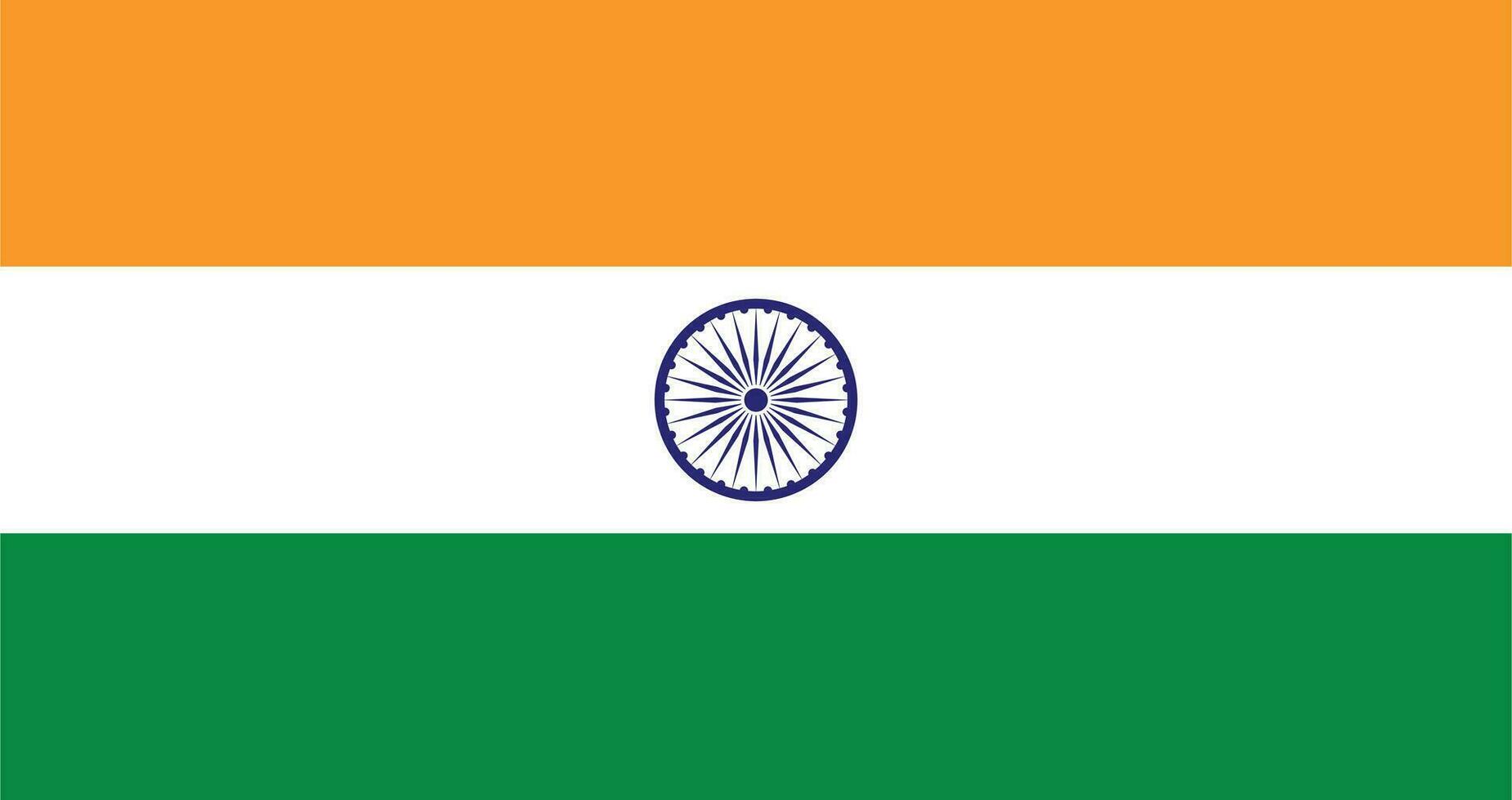 Flat Illustration of India flag. India flag design. vector