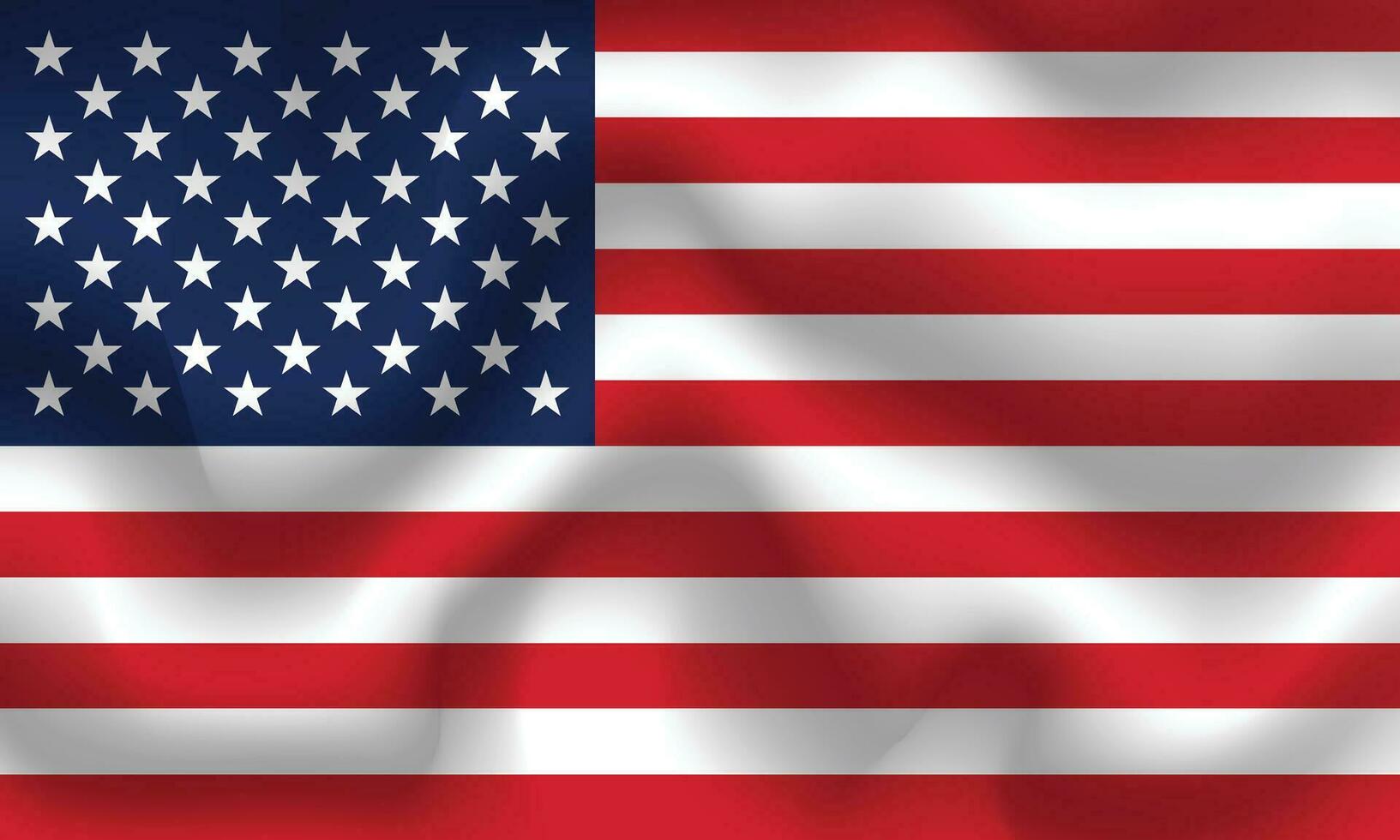 United States of America Flag , USA Flag , American wave Flag background. vector