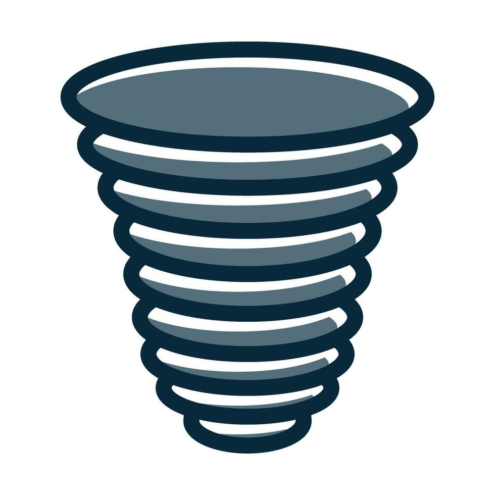 Windstorm Vector Thick Line Filled Dark Colors Icons For Personal And Commercial Use.