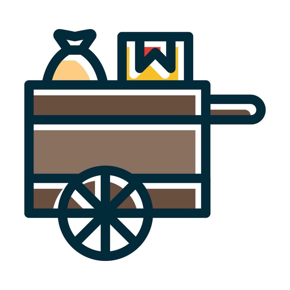 Scavenger Vector Thick Line Filled Dark Colors Icons For Personal And Commercial Use.