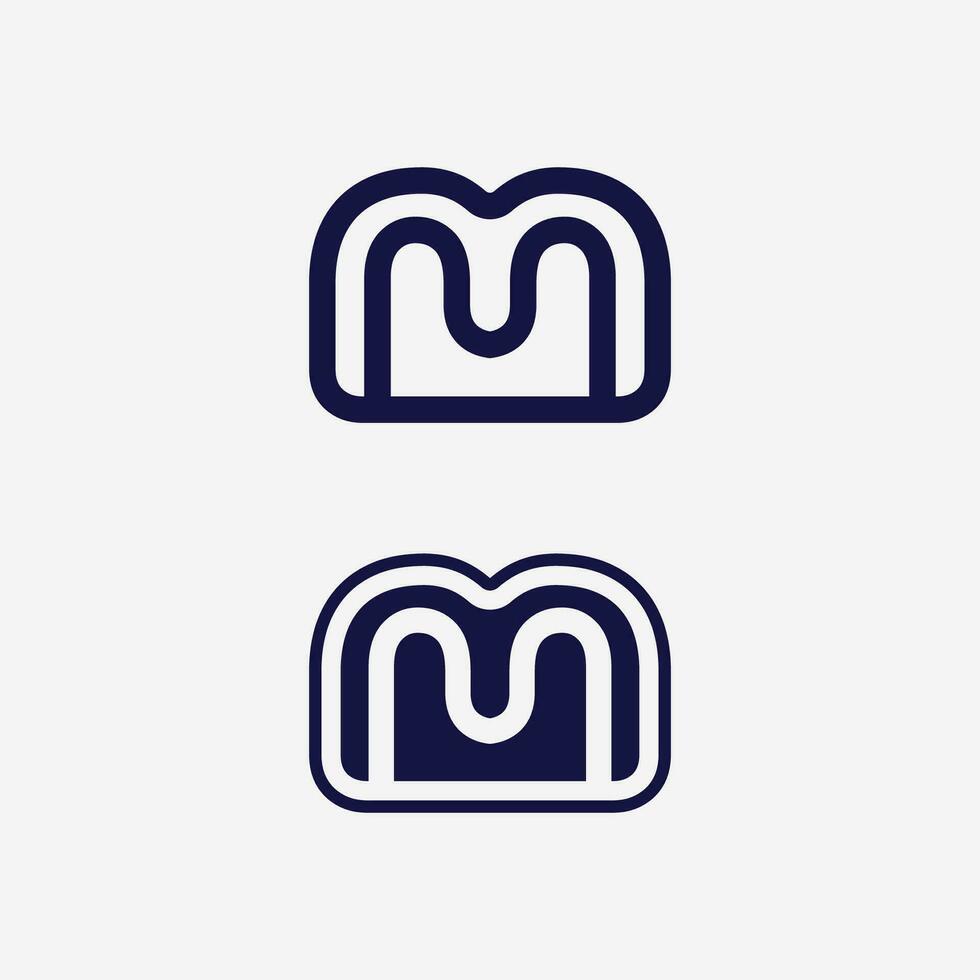 M Letter Logo Template vector