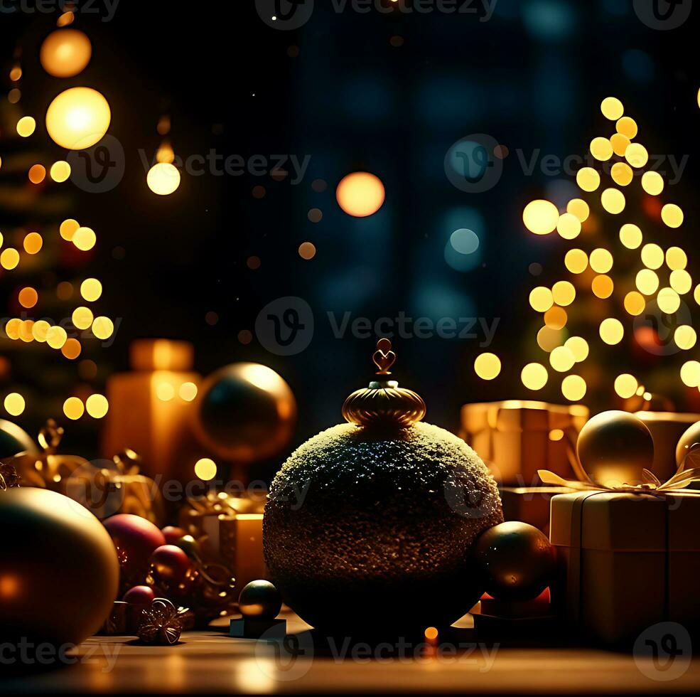 New year celebration background AI Generative photo