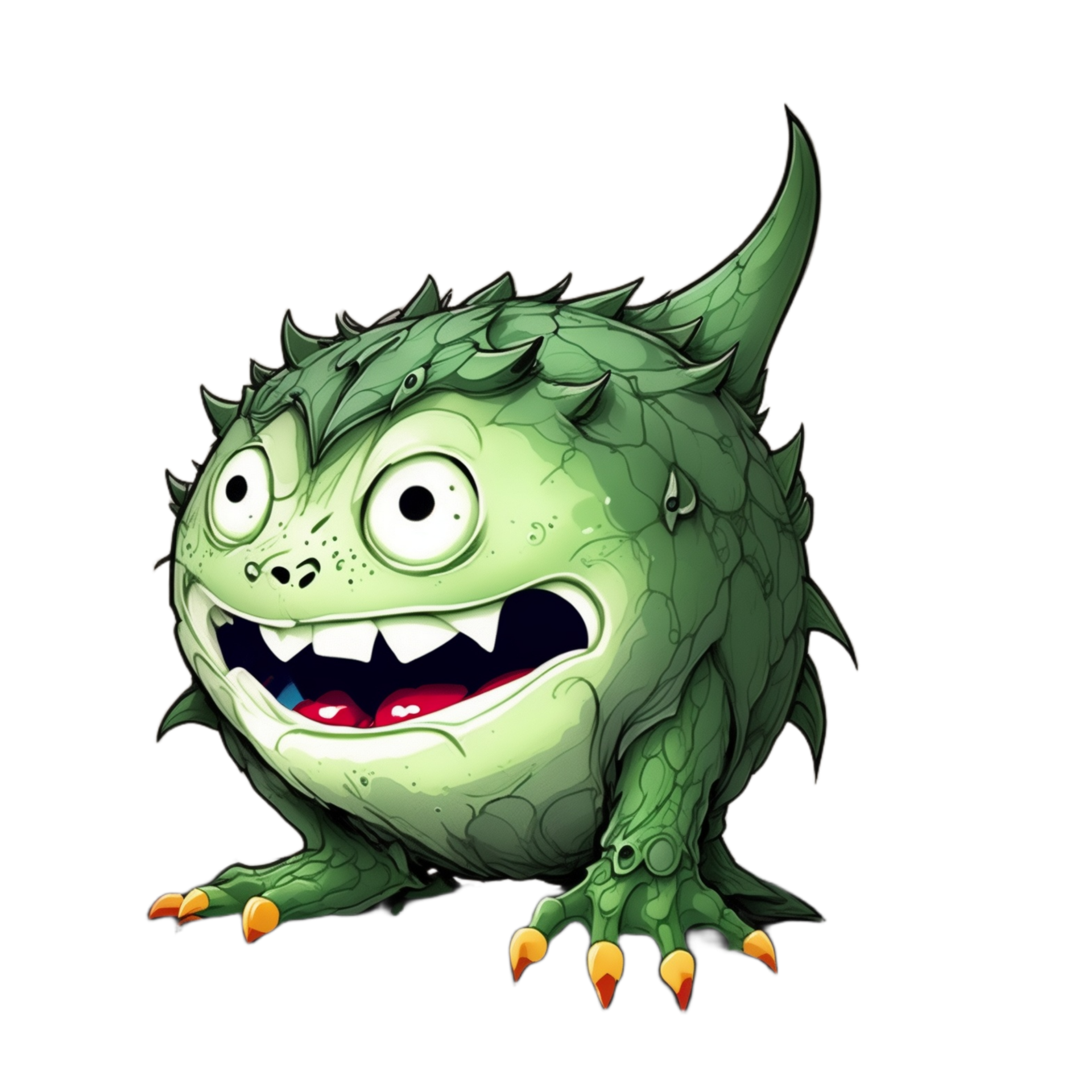 Cute Monster Cartoon PNG Transparent Background Ai Generative 32998743 PNG