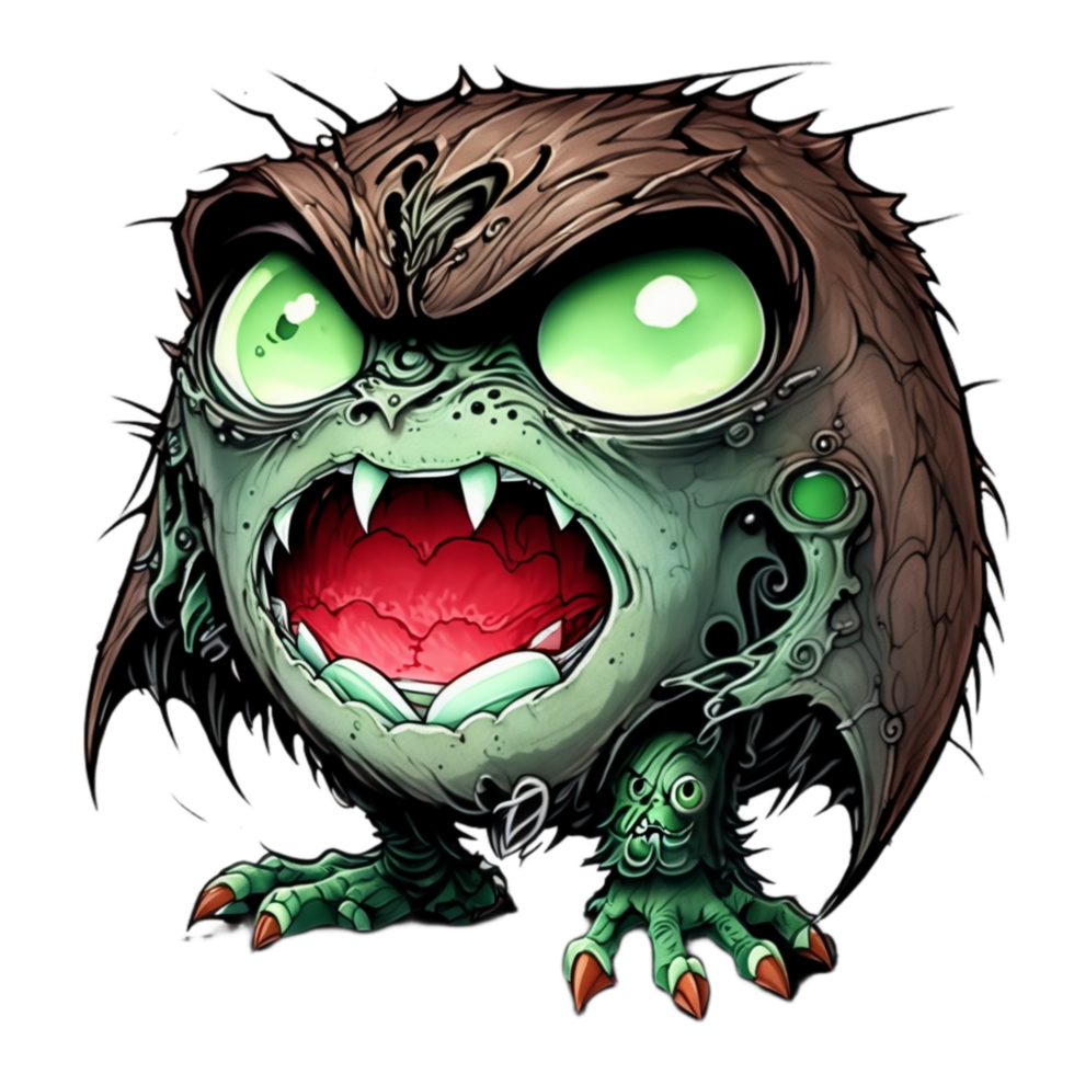 Cute Monster Cartoon PNG Transparent Background Ai Generative 32998744 PNG