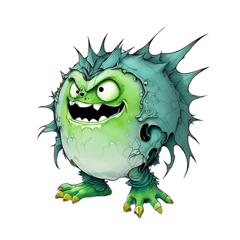 Cute Monster Cartoon PNG Transparent Background Ai Generative 32998749 PNG