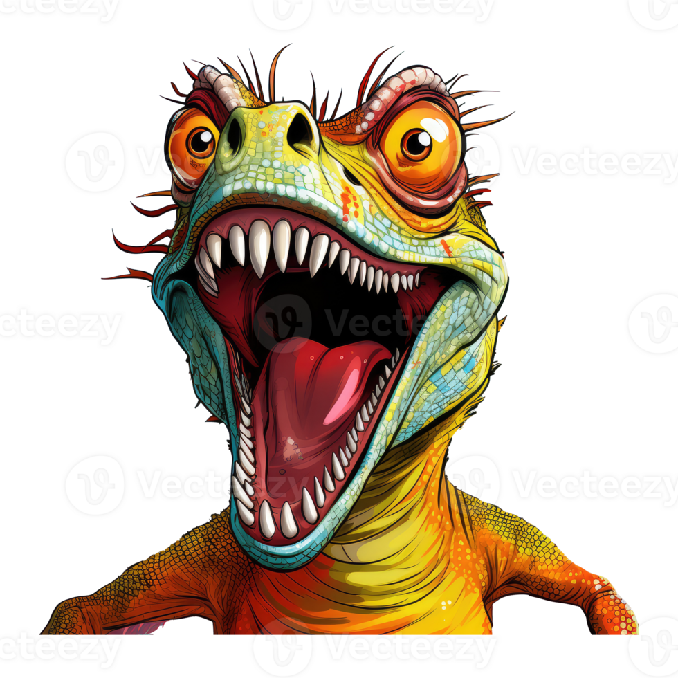cute iguana . AI Generated png